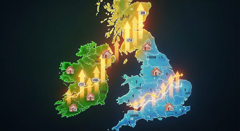 UK House Prices 2025: Where Values Rose Most