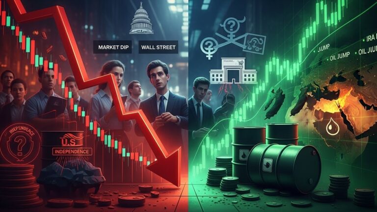 US Stocks Dip Oil Surges Amid Iran Tensions Fed Concerns