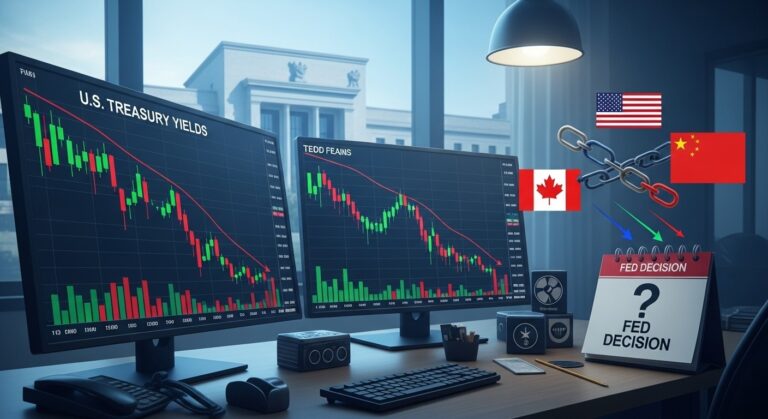 U.S. Treasury Yields Slip Ahead of Crucial Fed Rate Decision