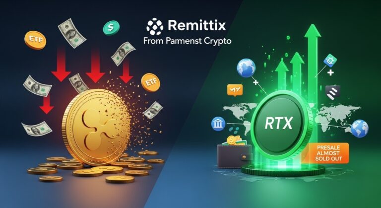XRP ETFs Face First Outflow as Remittix Presale Heats Up