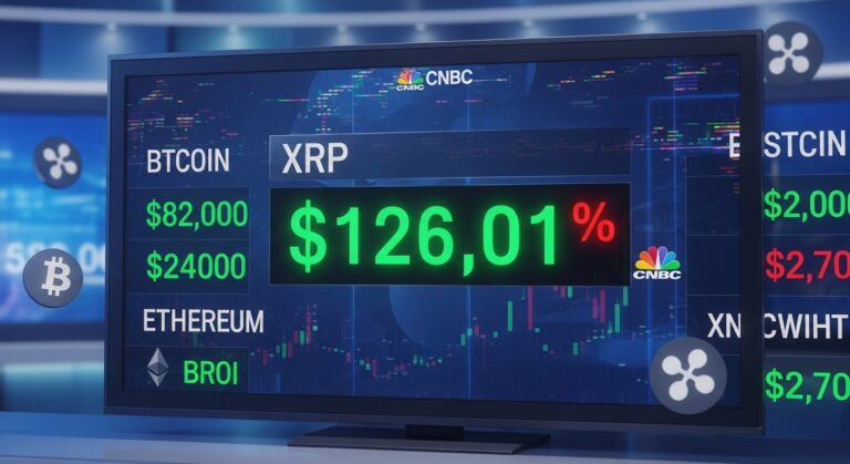 XRP Price Glitch Hits $126 on CNBC Broadcast