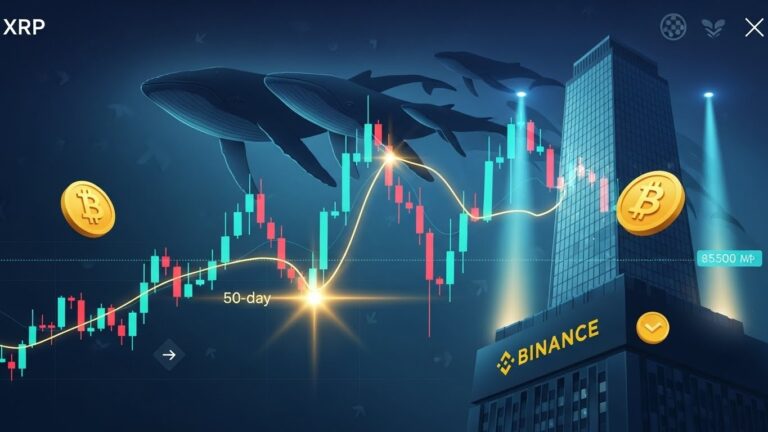 XRP Price Holds 50-Day MA as Whale Inflows Drop