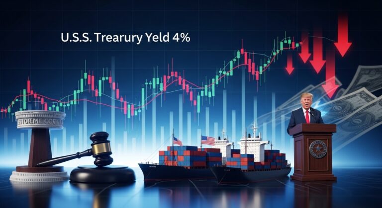 10-Year Treasury Yield Steady Amid Trump Tariff Escalation