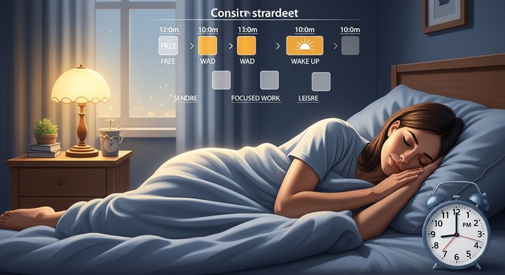 Adopt Consistent Bedtime for More Free Time and Productivity