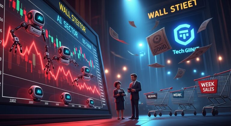 AI Threats Hammer Financial Stocks as Retail Sales Disappoint