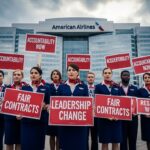 American Airlines Flight Attendants Picket CEO Amid Leadership Crisis