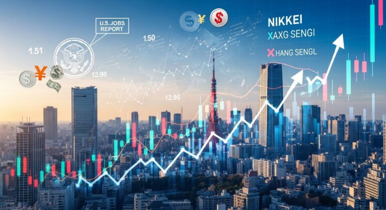 Asia Markets Mixed as Strong US Jobs Data Hits Fed Cut Hopes