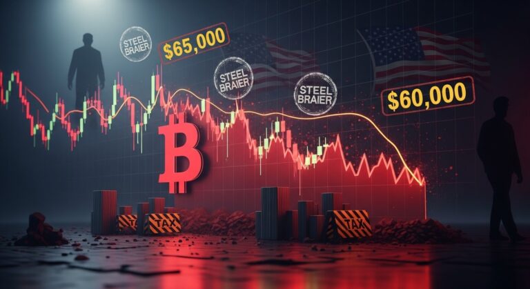 Bitcoin Drops Below $65K on Trump Tariffs: Crash to $60K Next?