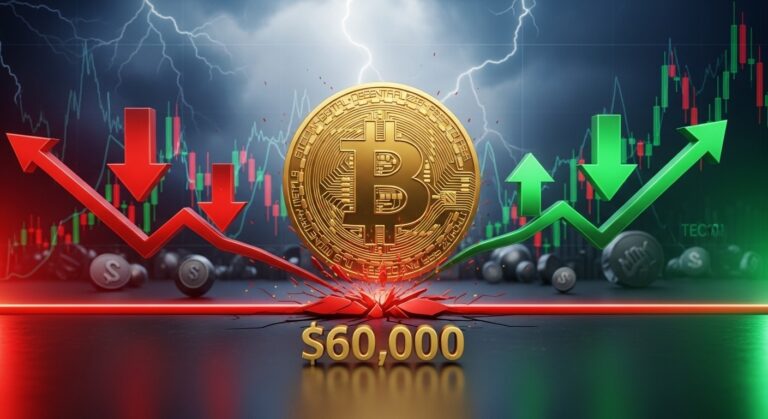 Bitcoin Rebounds After Teetering Near $60,000 Support