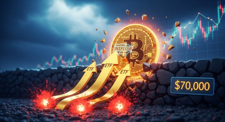 Bitcoin Reclaims $70K Amid ETF Inflows and Liquidations