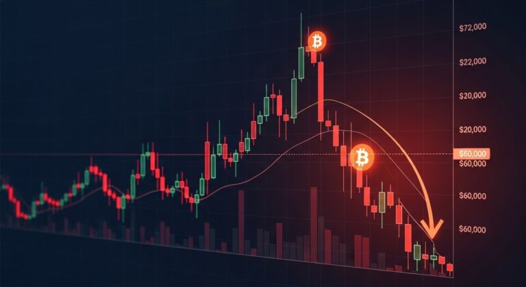 Bitcoin Rejects $72K High, Eyes Drop to $60K