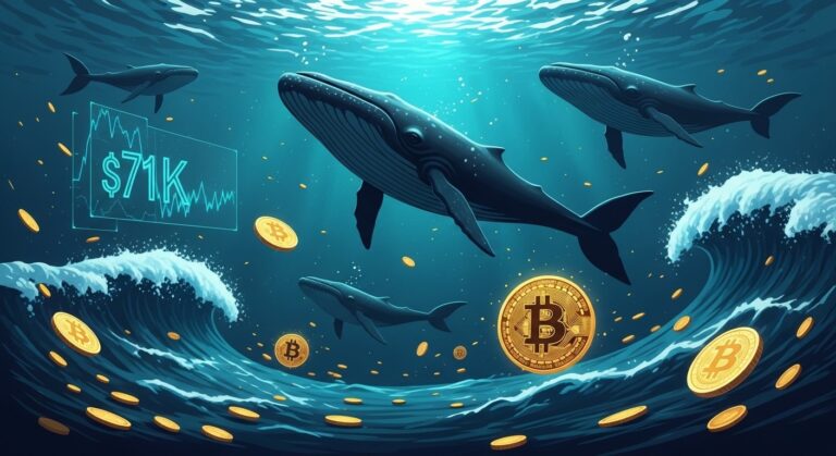 Bitcoin Whales Quietly Accumulate at $71K Dip