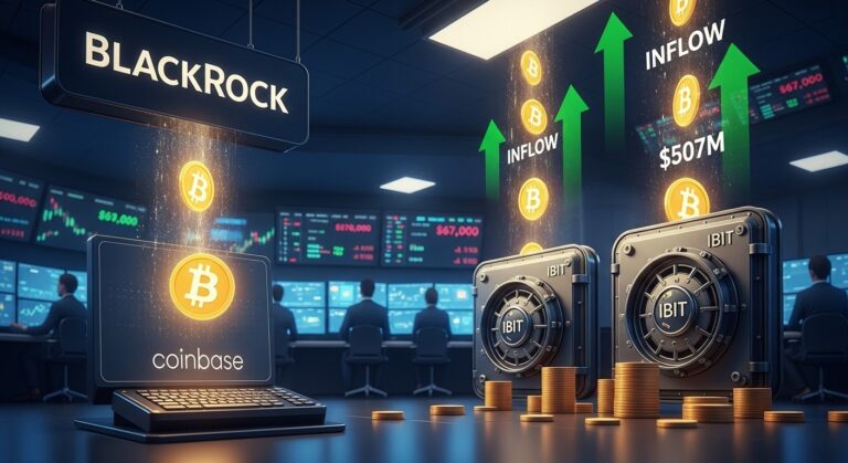 BlackRock Boosts Bitcoin as ETFs See $507M Inflow