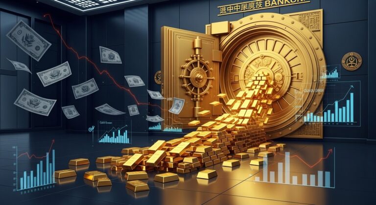 China Boosts Gold Reserves While Cutting US Debt