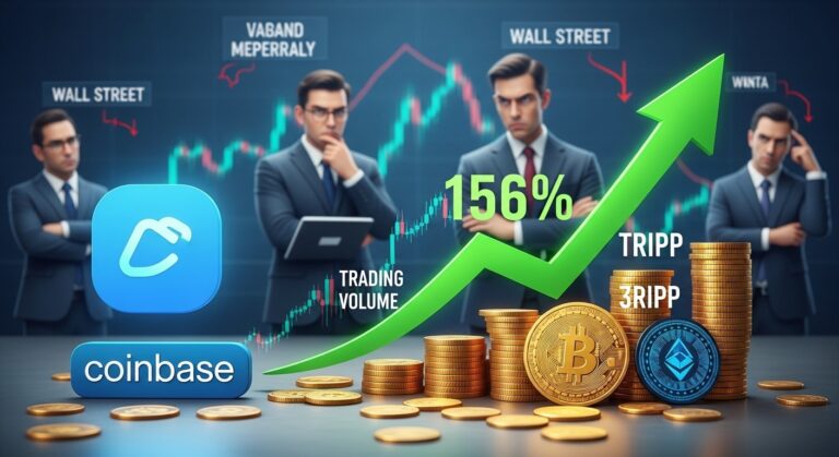 Coinbase Volume Soars 156% in 2025 Despite Wall St Doubt