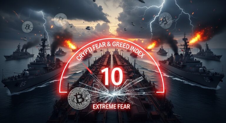 Crypto Fear Index Falls To 10 Amid Hormuz Tensions