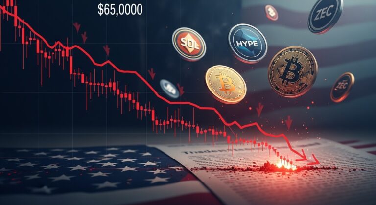 Crypto Prices Today: BTC Falls Below $65K Amid Tariff Uncertainty