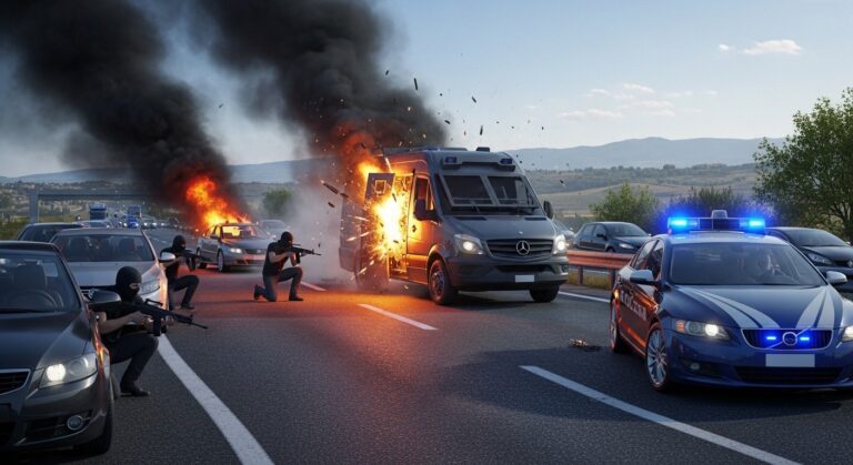 Daring Italian Highway Heist Echoes Classic Movie Scenes
