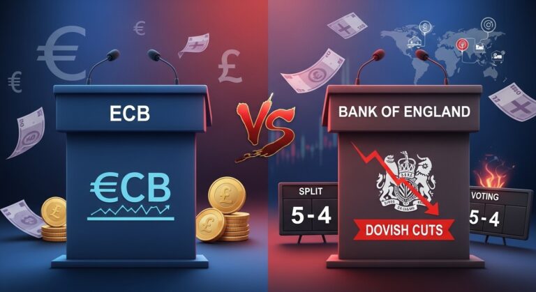 ECB Holds Steady While BoE Signals Dovish Turn