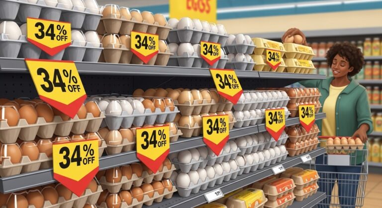 Egg Prices Drop 34%: Good News for Shoppers in 2026