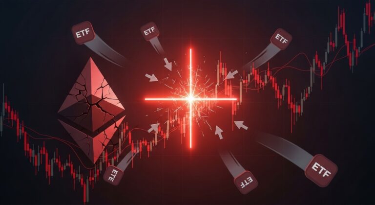 Ethereum Death Cross Forms: ETF Outflows Signal Trouble Ahead?
