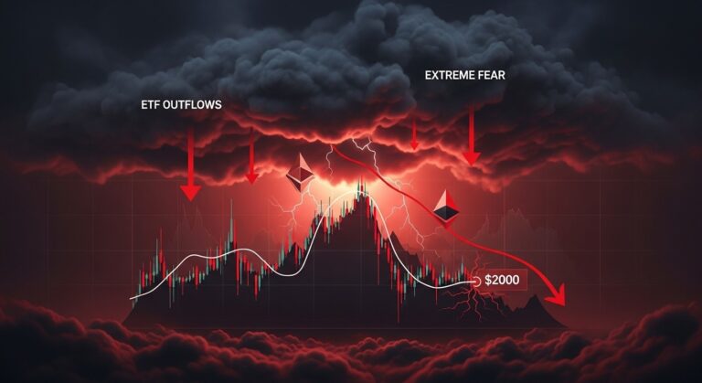 Ethereum Price Under Pressure: ETF Outflows Meet Extreme Fear