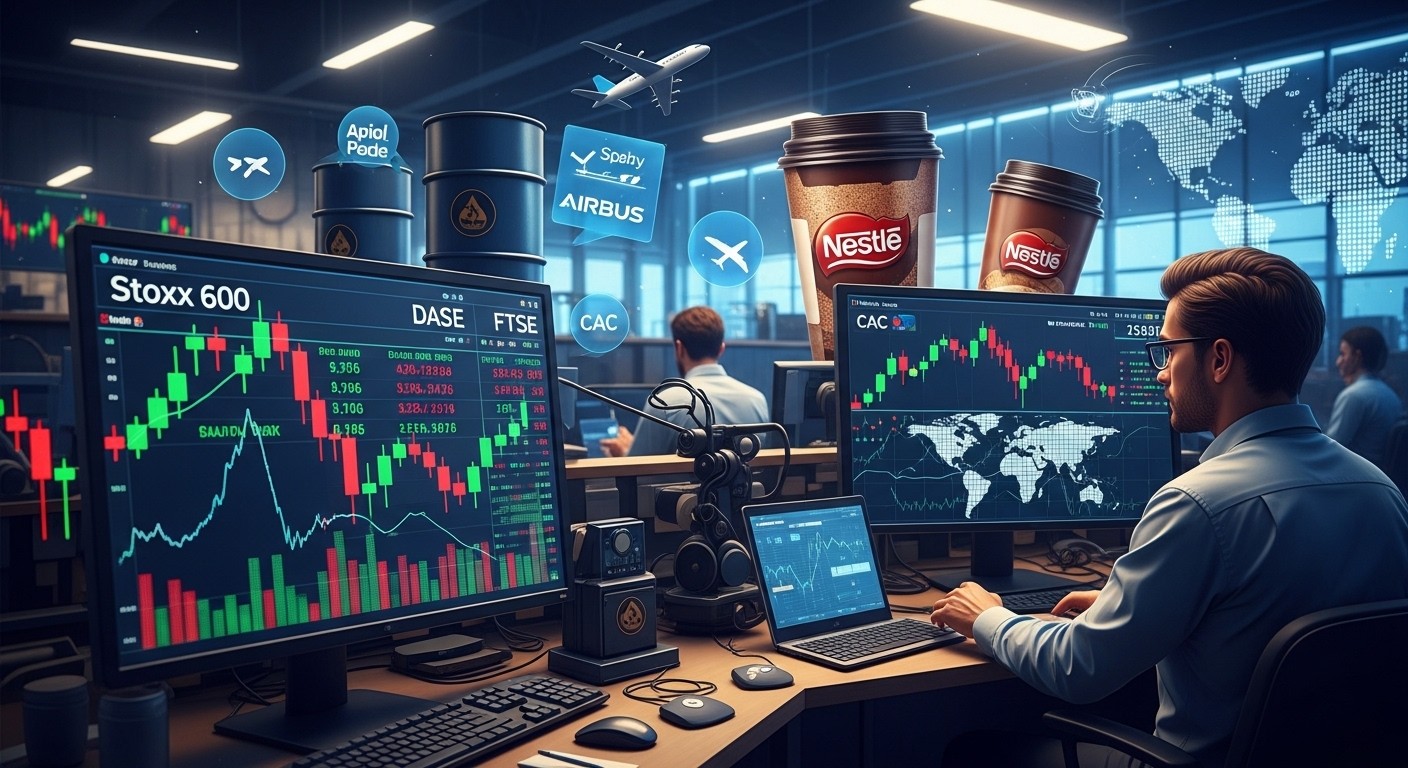 European Stocks Open Mixed Amid Nestle Airbus Earnings