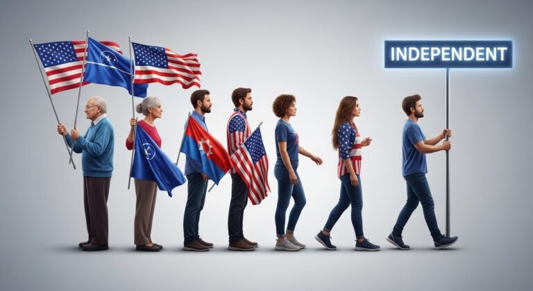 Generational Shifts in US Political Affiliations