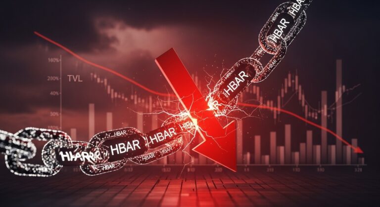 Hedera HBAR Price Risks 20% Drop on TVL Slump