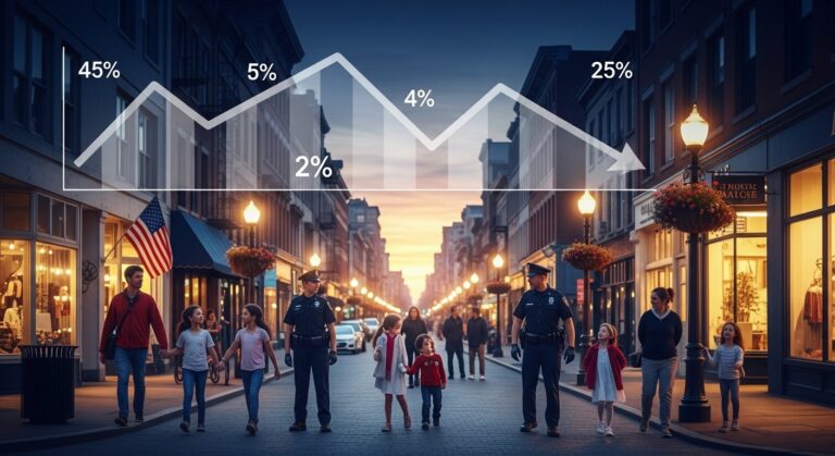 Historic Violent Crime Drop In US Cities 2025