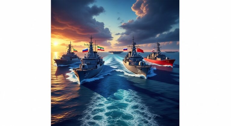 Iran Russia China Naval Drills Heighten Strait Tensions