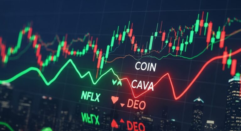 Midday Stock Movers: Netflix, Coinbase Surge