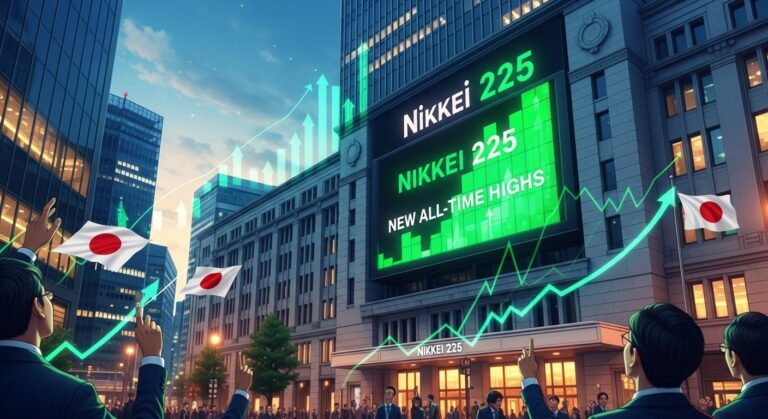 Nikkei 225 Reaches New Record High Amid Asian Rally