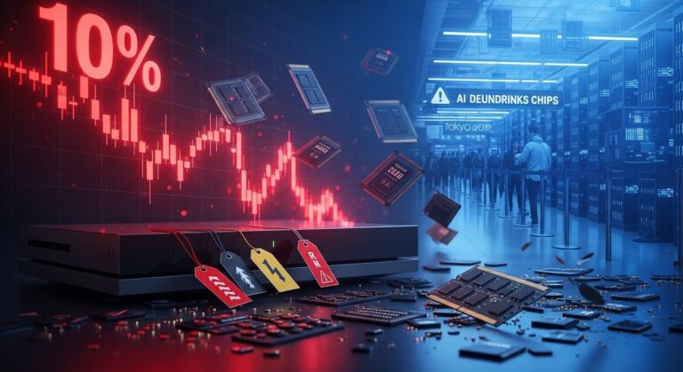 Nintendo Stock Drops 10% Amid Memory Chip Crisis