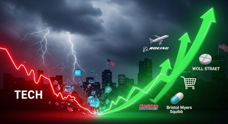 Non-Tech Stocks Rise in Thursday Market Decline