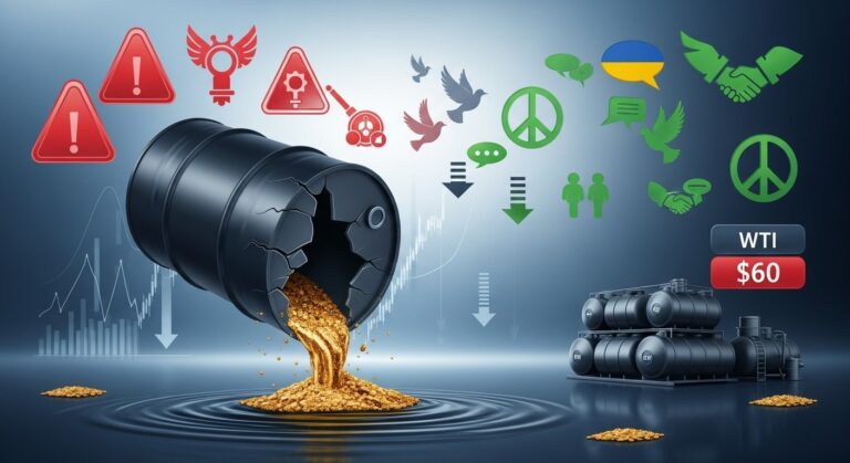 Oil Prices Plunge on Easing Tensions and Record Gasoline Stocks