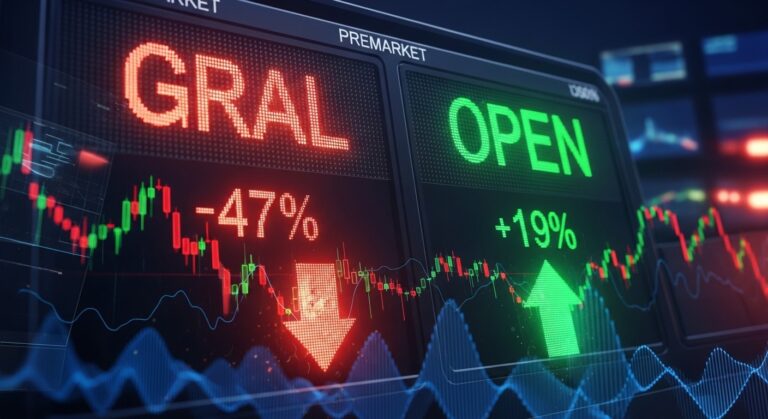Premarket Movers: GRAL Crashes 47%, OPEN Surges 19%