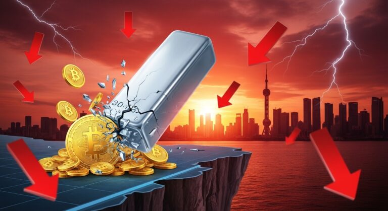 Silver Crashes 20% as China Opens: Gold & Bitcoin Plunge