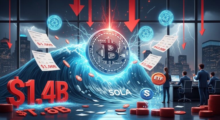 Solana Price Prediction: Treasury Firms Face $1.4B Losses