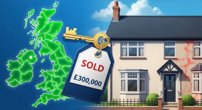 UK House Prices Hit £300,000 Milestone