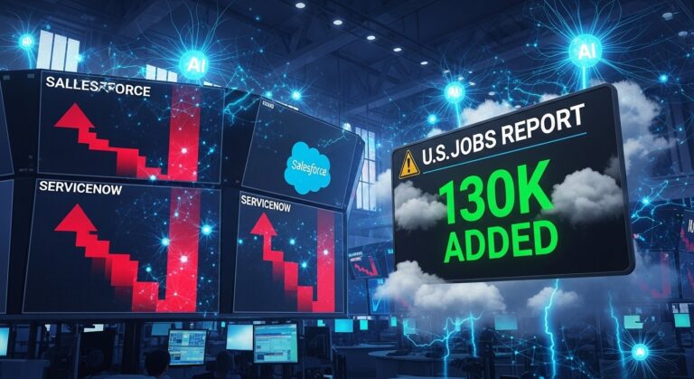 US Jobs Beat Expectations But AI Fears Hammer Stocks