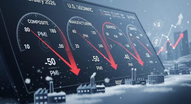 US PMIs Hit 10-Month Lows in February Amid Weak Demand
