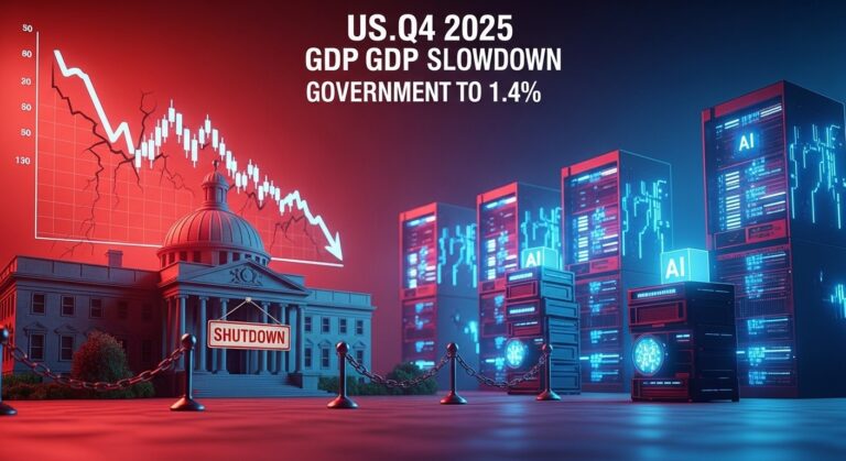 US Q4 GDP Slumps to 1.4% Amid Shutdown Chaos