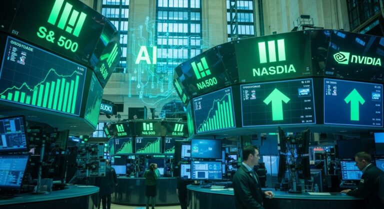 US Stocks Rise as Nvidia Powers Tech Rally February 2026