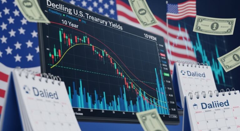 U.S. Treasury Yields Dip Ahead of Delayed Data