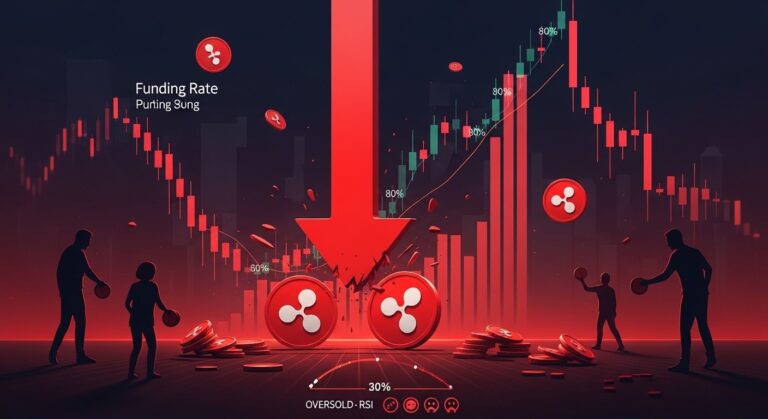 XRP Shorts Surge: Funding Plummets 80% Amid Falling OI