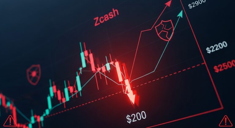 Zcash Price Crash: Why ZEC Could Drop to $200 Soon