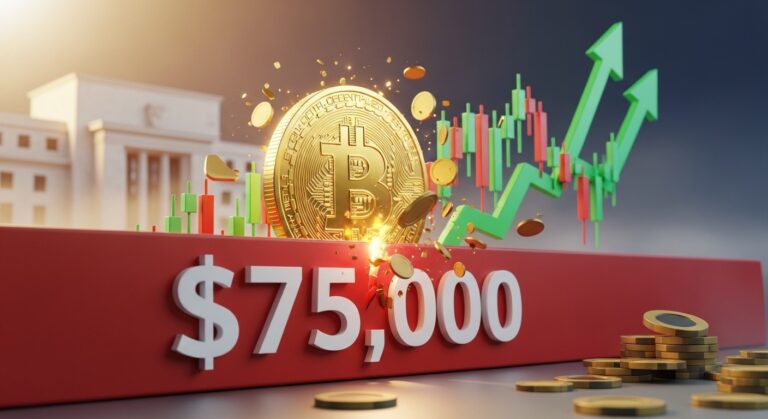 Bitcoin Eyes $75,000 Before Key Fed Decision