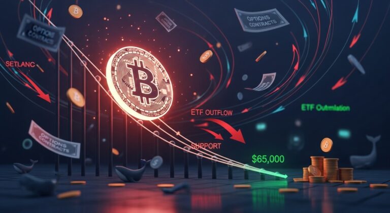 Bitcoin Hits Three-Week Low Amid Massive Options Expiry Pressure