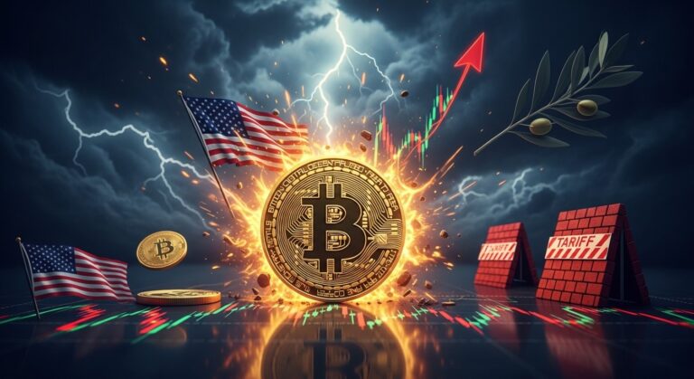 Bitcoin Rally Hints Bull Flag Amid Tariff Threat